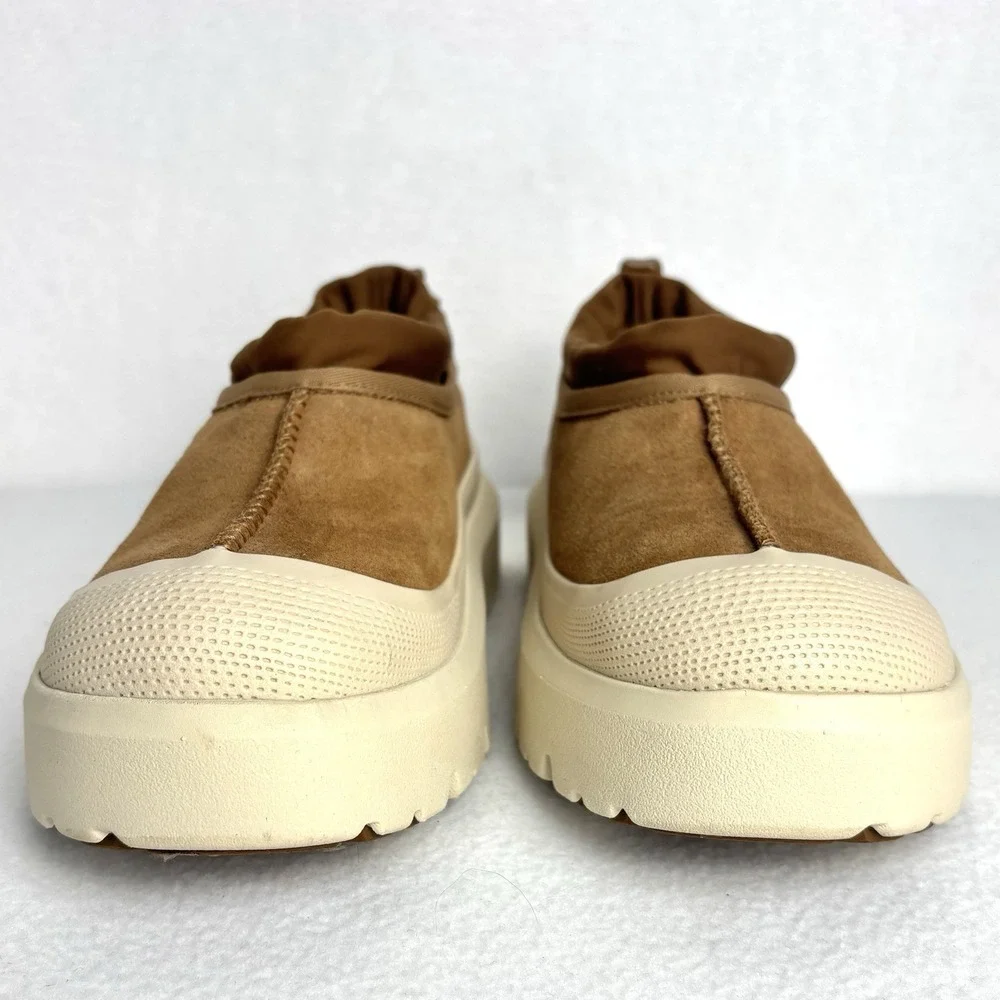 UGG Tasman Weather Hybrid Waterproof Brown UGGPLUSH Platform Men's 4 Women's 6